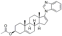 (3beta)-17-(1H-Benzimidazol-1-yl)androsta-5,16-dien-3-ol 3-acetate CAS#: 851895-79-9