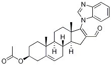 (3beta)-3-(Acetyloxy)-17-(1H-benzimidazol-1-yl)androsta-5,16-diene-16-carboxaldehyde CAS#: 851895-78-8