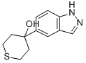 4-(1H-INDAZOL-5-YL)-TETRAHYDRO-THIOPYRAN-4-OL CAS#: 885272-66-2