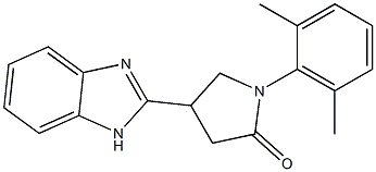 4-(1H-benzimidazol-2-yl)-1-(2,6-dimethylphenyl)-2-pyrrolidinone CAS#: 877287-68-8