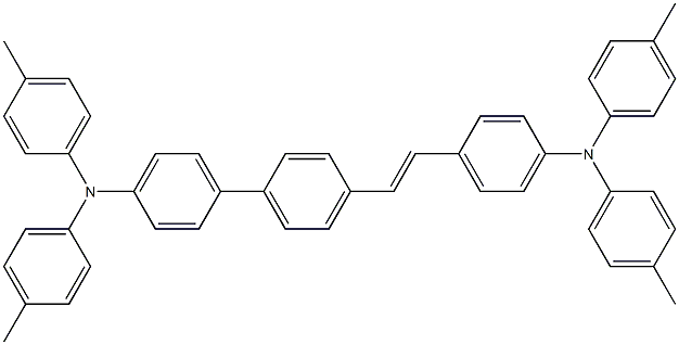 4'-[2-[4-[Bis(4-methylphenyl)amino]phenyl]ethenyl]-N,N-bis(4-methylphenyl)-[1,1'-biphenyl]-4-amine CAS#: 885040-17-5