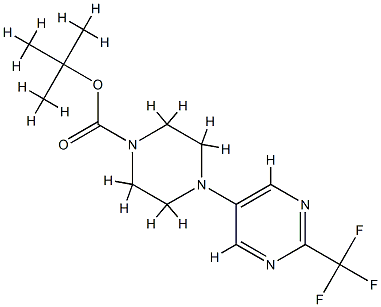 4-(2-Trifluoromethylpyrimidin-5-yl)-1-piperazine-1-carboxylic acid tert-butyl ester CAS#: 845618-09-9