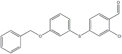 4-((3-(benzyloxy)phenyl)thio)-2-chlorobenzaldehyde CAS#: 883718-60-3