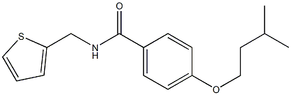 4-(3-methylbutoxy)-N-(2-thienylmethyl)benzamide CAS#: 880567-91-9