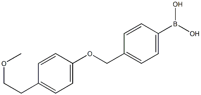 4-((4'-(2-METHOXYETHYL)PHENOXY)METHYL)PHENYLBORONIC ACID CAS#: 870779-00-3
