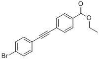 4-(4-BROMOPHENYLETHYNYL) BENZOIC ACID ETHYL ESTER CAS#: 866825-52-7
