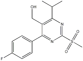 4-(4-Fluorophenyl)-5-hydroxymethyl-6-isopropyl-2-methylsulfonylpyrimidine CAS#: 849470-59-3