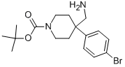 4-Aminomethyl-4-(4-bromo-phenyl)-piperidine-1-carboxylic acid tert-butyl ester CAS#: 849928-29-6