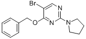 4-BENZYLOXY-5-BROMO-2-(PYRROLIDIN-1-YL)PYRIMIDINE CAS#: 885952-21-6
