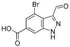 4-BROMO-3-FORMYL-6-INDAZOLECARBOXYLIC ACID CAS#: 885523-37-5