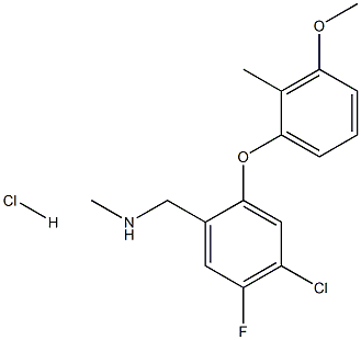 [4-Chloro-5-fluoro-2-(3-Methoxy-2- Methyl-phenoxy)-benzyl]MethylaMine Hydrochloride CAS#: 879091-80-2