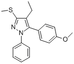 4-ETHYL-5-(4-METHOXYPHENYL)-3-METHYLTHIO-1-PHENYL-1H-PYRAZOLE CAS#: 871110-29-1