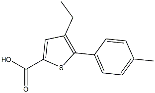 4-Ethyl-5-(4-methylphenyl)thiophene-2-carboxylic acid CAS#: 869950-31-2