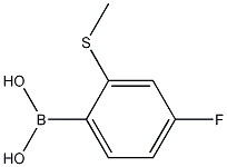 4-Fluoro-2-(methylthio)phenylboronic acid CAS#: 861931-38-6
