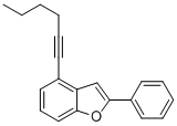 4-HEX-1-YNYL-2-PHENYLBENZOFURAN CAS#: 863871-01-6