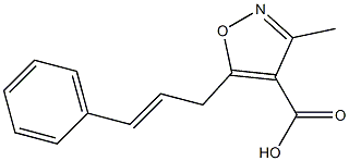 4-Isoxazolecarboxylic acid, 5-cinnamyl-3-methyl- (1CI) CAS#: 861545-41-7