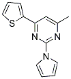 4-METHYL-2-(1H-PYRROL-1-YL)-6-(2-THIENYL)PYRIMIDINE CAS#: 860788-67-6