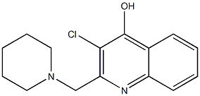 4-Quinolinol, 3-chloro-2-(1-piperidylmethyl)- (3CI) CAS#: 858026-90-1