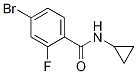 4-bromo-N-cyclopropyl-2-fluorobenzamide CAS#: 877383-84-1