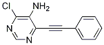 4-chloro-6-(phenylethynyl)pyriMidin-5-aMine CAS#: 875340-49-1