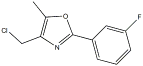 4-(chloromethyl)-2-(3-fluorophenyl)-5-methyl-1,3-oxazole(SALTDATA: FREE) CAS#: 884504-76-1