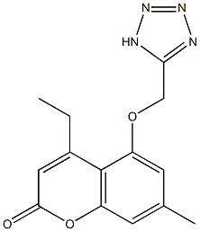 4-ethyl-7-methyl-5-(1H-tetrazol-5-ylmethoxy)-2H-chromen-2-one CAS#: 848986-52-7