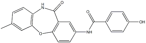 4-hydroxy-N-(7-methyl-11-oxo-10,11-dihydrodibenzo[b,f][1,4]oxazepin-2-yl)benzenecarboxamide CAS#: 866152-19-4