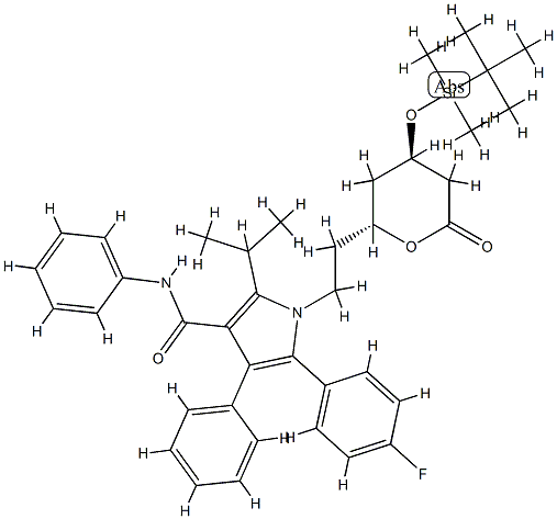4-tert-ButyldiMethylsilyl Atorvastatin Lactone CAS#: 842162-99-6