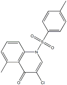 4(1)-Quinolone, 3-chloro-5-methyl-1-p-tolylsulfonyl- (2CI) CAS#: 871890-91-4