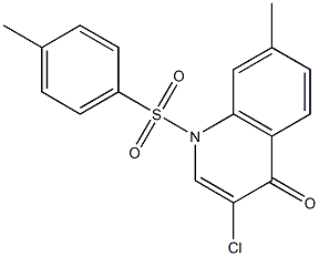 4(1)-Quinolone, 3-chloro-7-methyl-1-p-tolylsulfonyl- (2CI) CAS#: 872282-93-4
