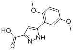 5-(2,5-DIMETHOXYPHENYL)-1H-PYRAZOLE-3-CARBOXYLIC ACID CAS#: 882238-14-4