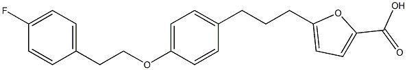 5-[3-[4-[2-(4-Fluorophenyl)ethoxy]phenyl]propyl]-2-furancarboxylic Acid CAS#: 849727-81-7