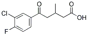 5-(3-CHLORO-4-FLUOROPHENYL)-3-METHYL-5-OXOVALERIC ACID CAS#: 845781-48-8