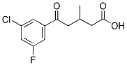 5-(3-CHLORO-5-FLUOROPHENYL)-3-METHYL-5-OXOVALERIC ACID CAS#: 845781-49-9