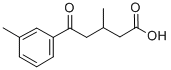 5-(3-METHYLPHENYL)-3-METHYL-5-OXOVALERIC ACID CAS#: 845781-36-4