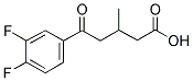 5-(3,4-DIFLUOROPHENYL)-3-METHYL-5-OXOVALERIC ACID CAS#: 845781-43-3