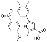 5-(3,4-DIMETHYL-PHENYL)-1-(2-METHOXY-5-NITRO-PHENYL)-2-METHYL-1H-PYRROLE-3-CARBOXYLIC ACID CAS#: 881041-27-6