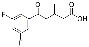 5-(3,5-DIFLUOROPHENYL)-3-METHYL-5-OXOVALERIC ACID CAS#: 845781-44-4