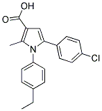 5-(4-CHLORO-PHENYL)-1-(4-ETHYL-PHENYL)-2-METHYL-1H-PYRROLE-3-CARBOXYLIC ACID CAS#: 881041-75-4