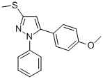 5-(4-METHOXYPHENYL)-3-METHYLTHIO-1-PHENYL-1H-PYRAZOLE CAS#: 871110-15-5
