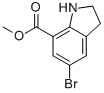 5-BROMO-INDOLINE-7-CARBOXYLIC ACID METHYL ESTER CAS#: 860624-88-0