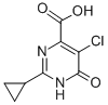 5-CHLORO-2-CYCLOPROPYL-6-OXO-1,6-DIHYDRO-PYRIMIDINE-4-CARBOXYLIC ACID CAS#: 858956-26-0