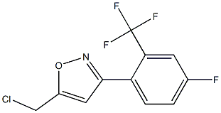 5-ChloroMethyl-3-(4-fluoro-2-trifluoroMethyl-phenyl)-isoxazole CAS#: 858939-35-2