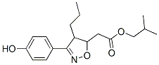 5-Isoxazoleacetic acid, 4,5-dihydro-3-(4-hydroxyphenyl)-4-propyl-, 2-methylpropyl ester CAS#: 866604-90-2