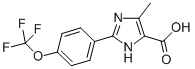 5-METHYL-2-(4-TRIFLUOROMETHOXYPHENYL)-3H-IMIDAZOLE-4-CARBOXYLIC ACID CAS#: 868851-36-9
