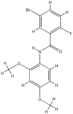 5-bromo-N-(2,4-dimethoxyphenyl)-2-fluorobenzamide CAS#: 853317-32-5