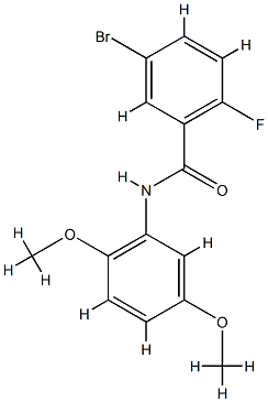 5-bromo-N-(2,5-dimethoxyphenyl)-2-fluorobenzamide CAS#: 853317-36-9