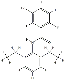5-bromo-N-(2,6-diethylphenyl)-2-fluorobenzamide CAS#: 853317-16-5