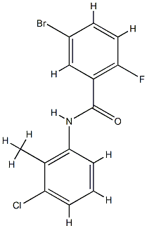 5-bromo-N-(3-chloro-2-methylphenyl)-2-fluorobenzamide CAS#: 853317-30-3