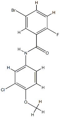 5-bromo-N-(3-chloro-4-methoxyphenyl)-2-fluorobenzamide CAS#: 853317-22-3